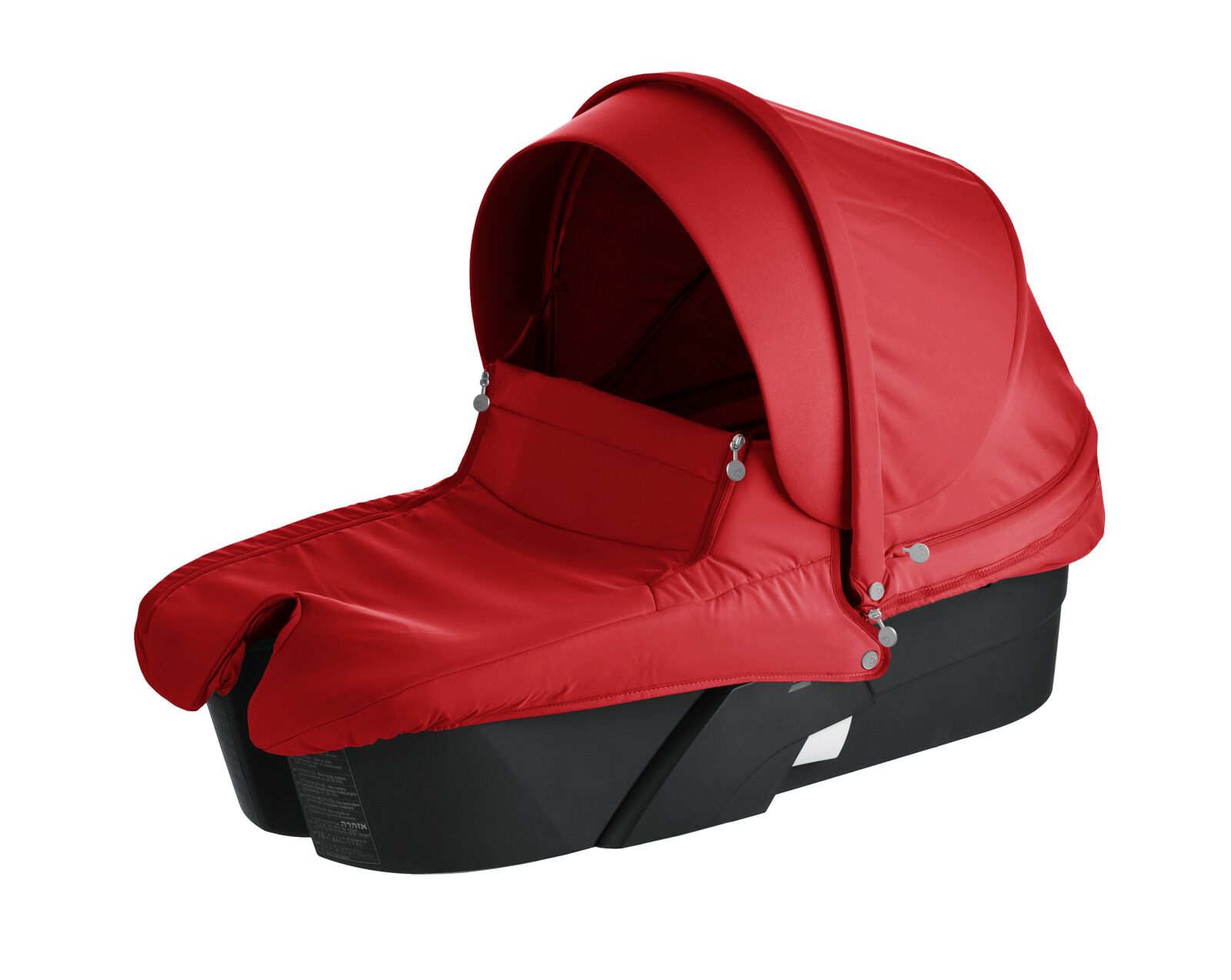 red baby bassinet