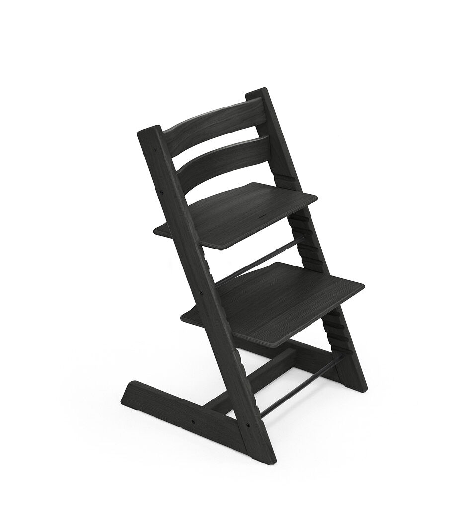 black plastic high chair