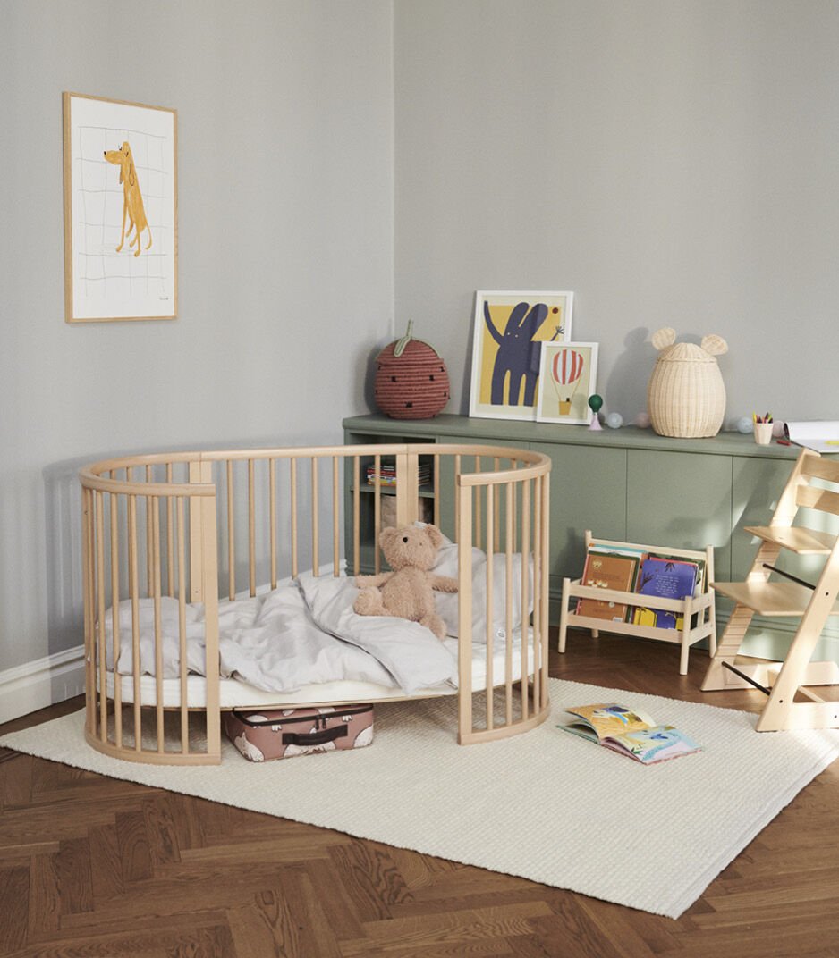 Stokke crib sales wheels