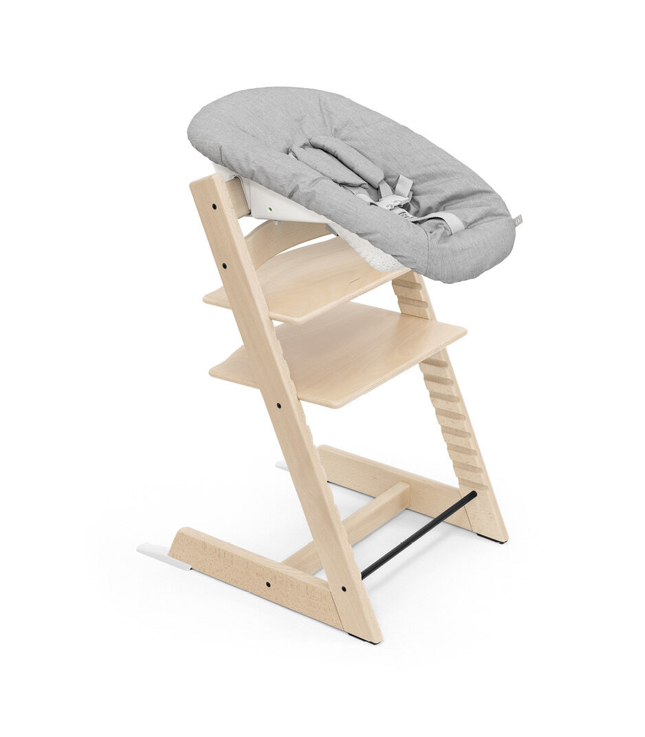  Tripp Trapp - Silla alta y cojín con bandeja Stokke - Nogal con  sistema de alma, ajustable, convertible, silla alta todo en uno para bebés  y niños pequeños : Bebés