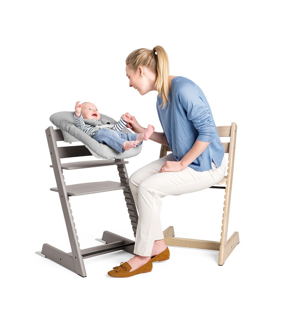 Tripp Trapp Chair from Stokke, Hazy Grey - Adjustable, Convertible Chair  for Toddlers, Children & Adults - Convenient, Comfortable & Ergonomic 