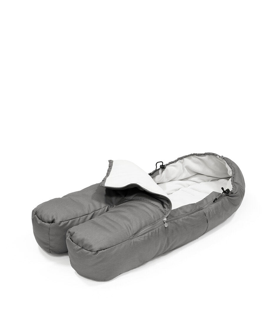 stokke xplory footmuff grey melange