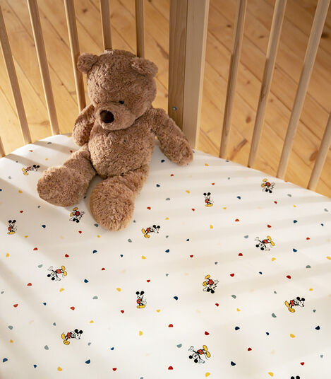 Black Confetti Toddler Fitted Sheet