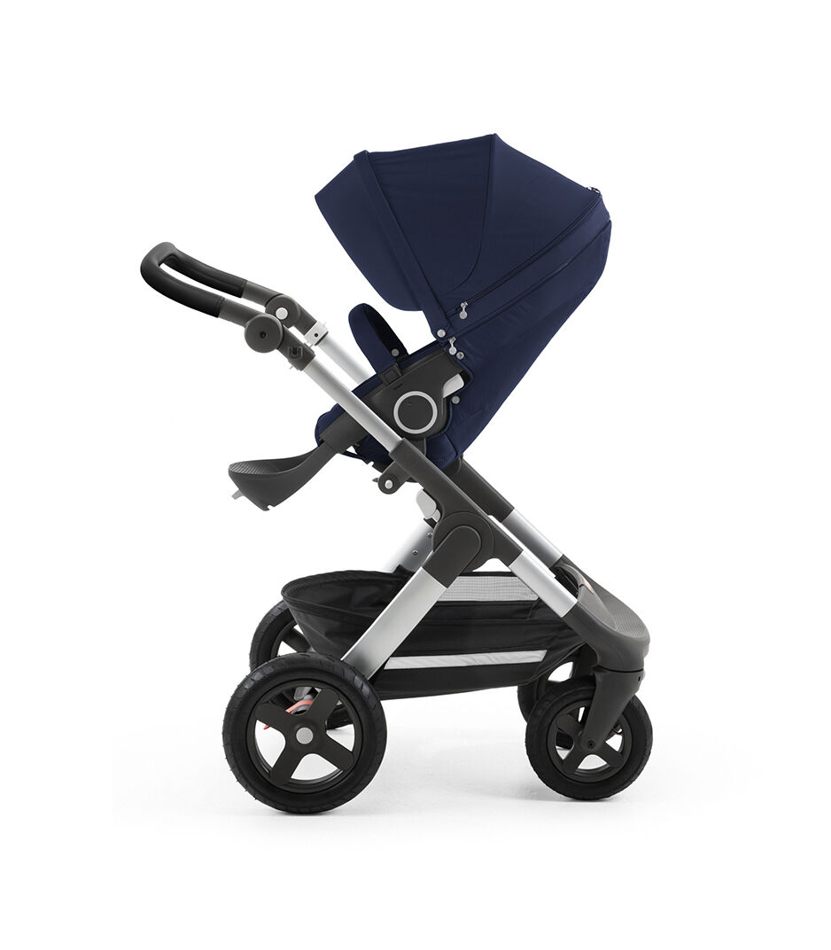 stokke stroller blue