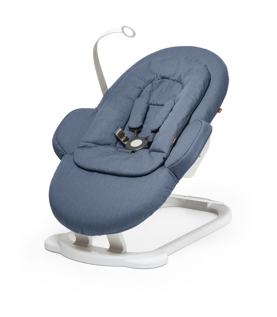 blue bouncer chair