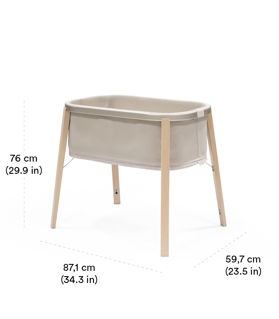 Stokke® Snoozi™ Stubenbett Sandy Beige, , Dimensions