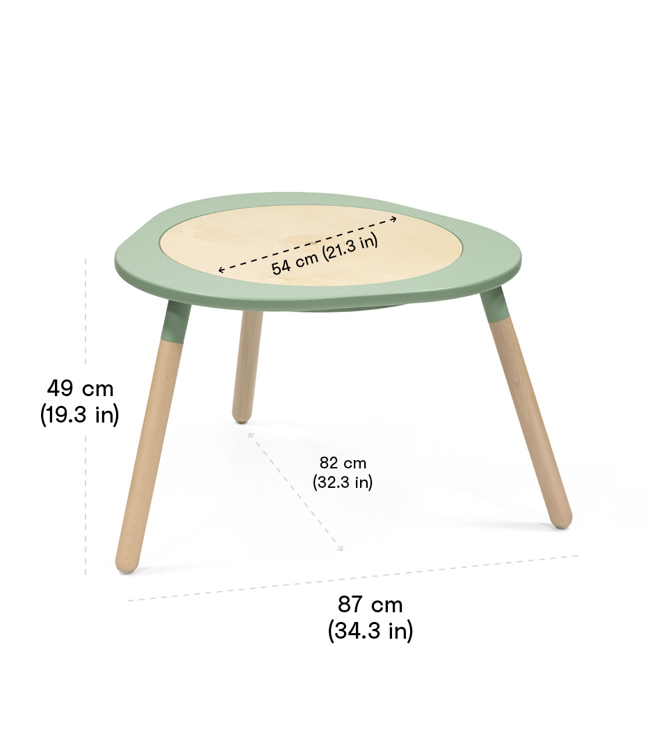 Table de jeu Stokke® MuTable™ V2 - Blanc, , Dimensions