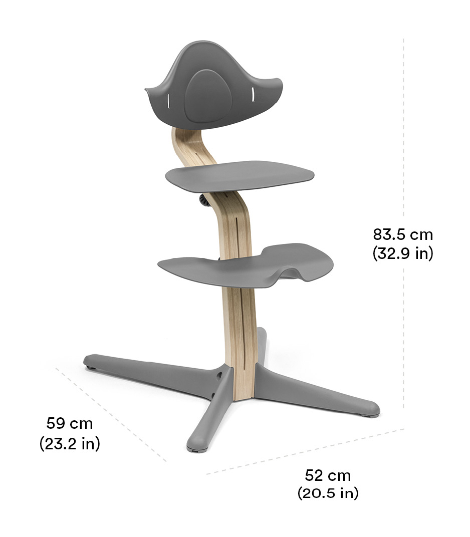 Stokke® Nomi® Chair. Measurements.