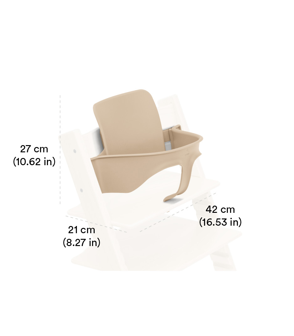 Tripp Trapp® Baby Set² Natural, , Dimensions